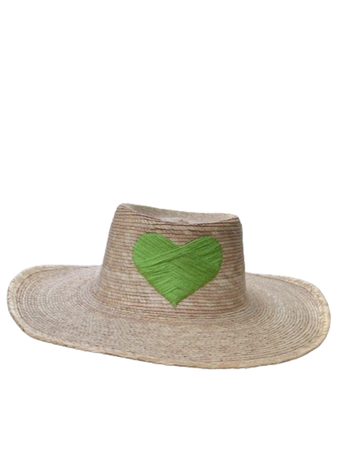 The Palma Boater with Embroidered Heart