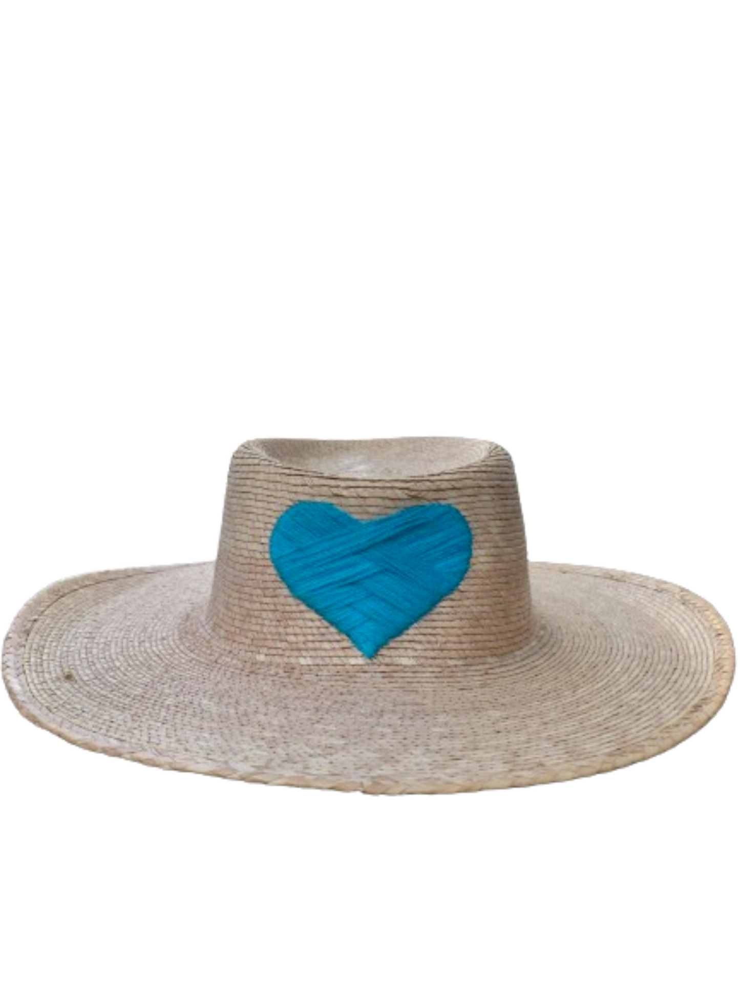 The Palma Boater with Embroidered Heart