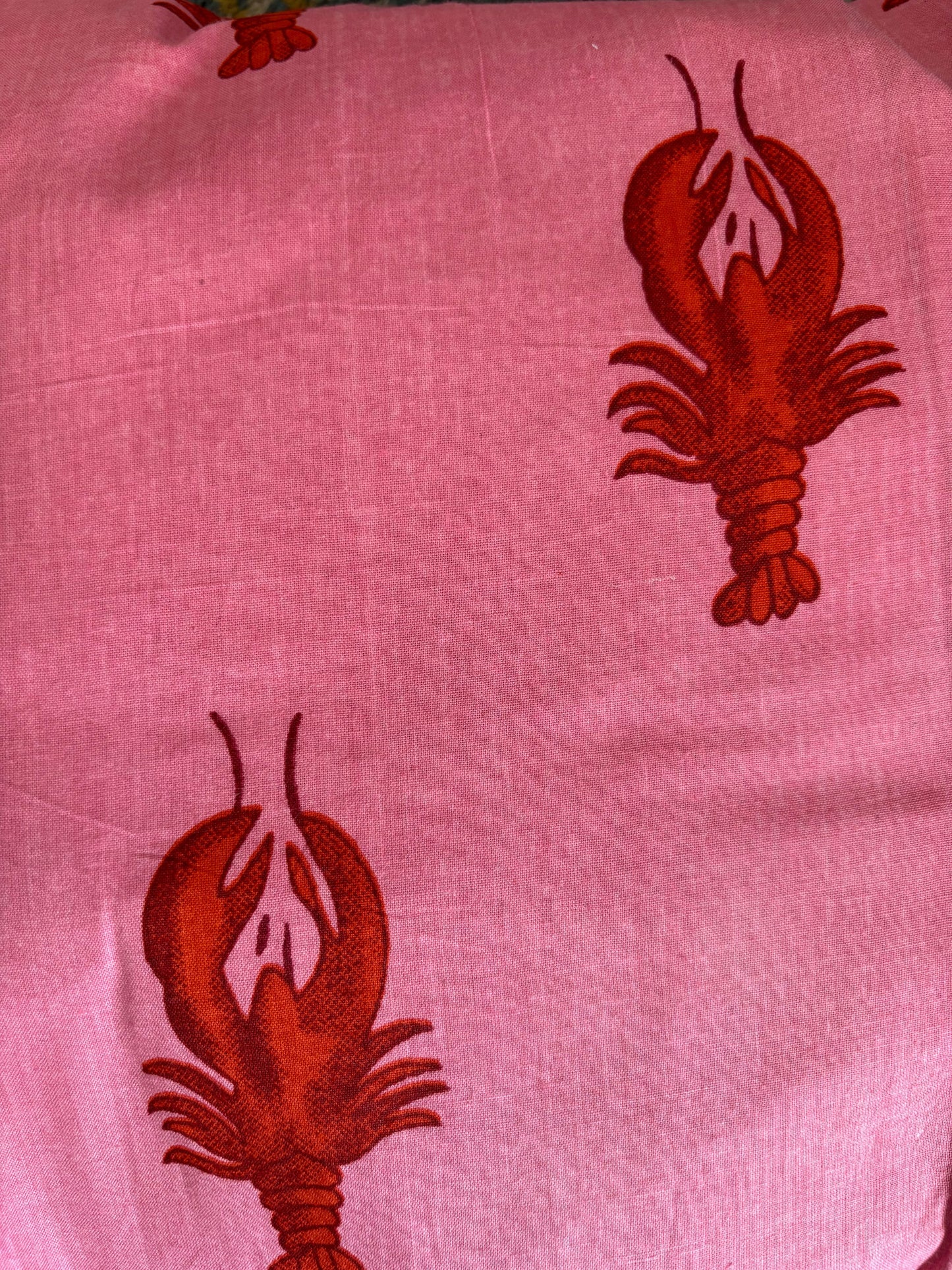 Pink Lobster Short Pajama Set