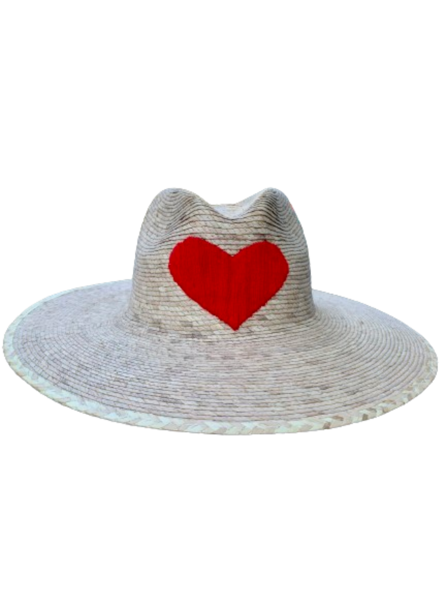 The Palma Fedora with Embroidered Heart