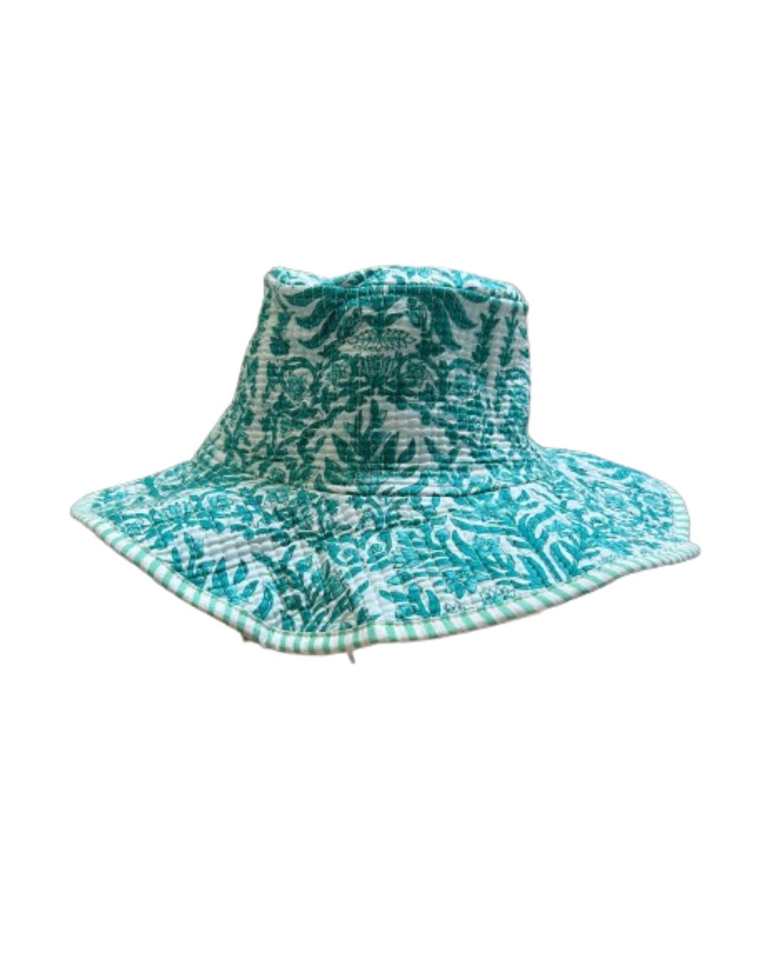 Floral Block Print Bucket Hat