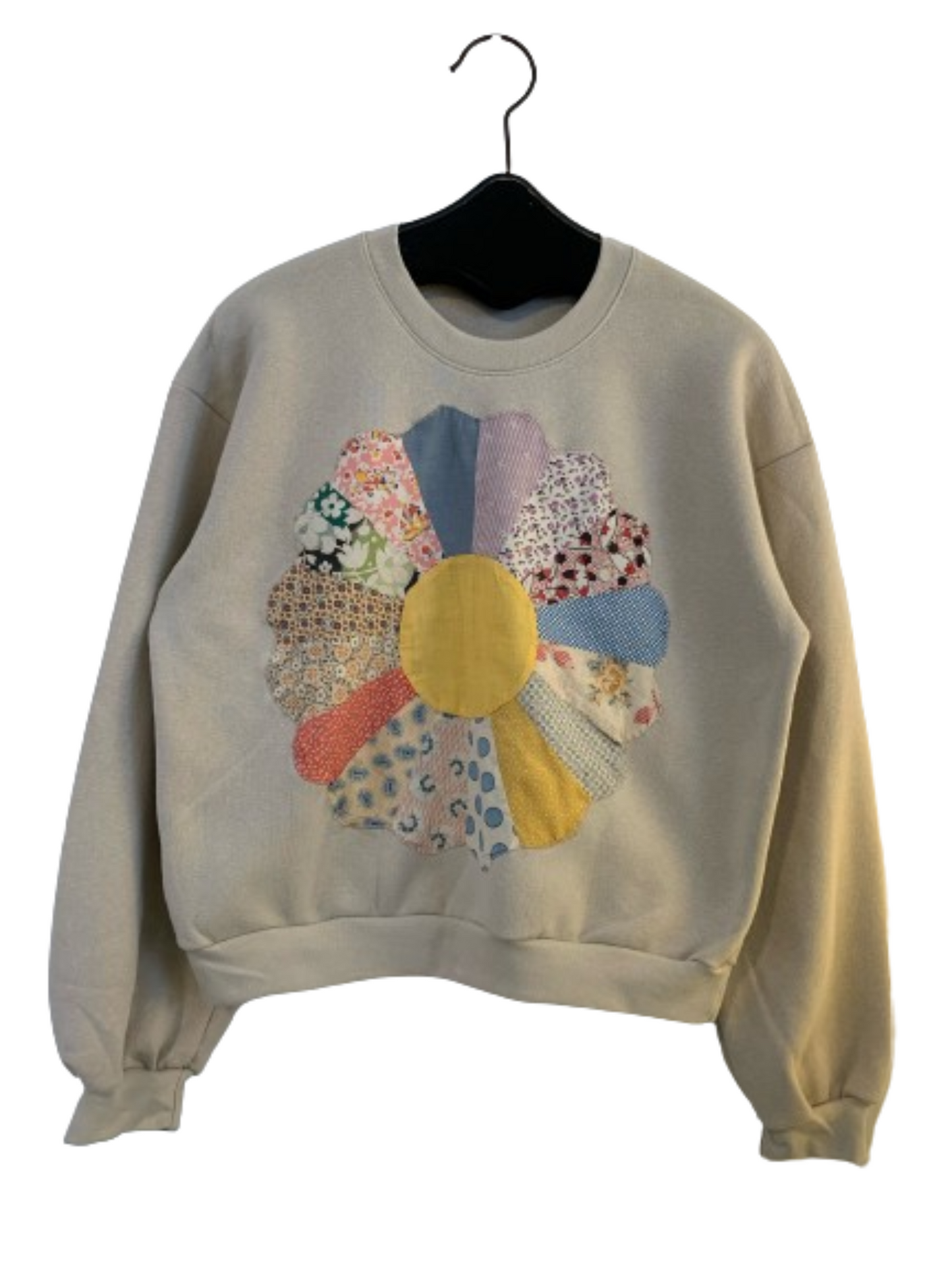 The Cropped Beige Sunshine Sweatshirt