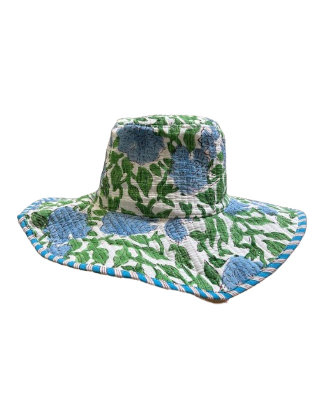 Floral Block Print Bucket Hat