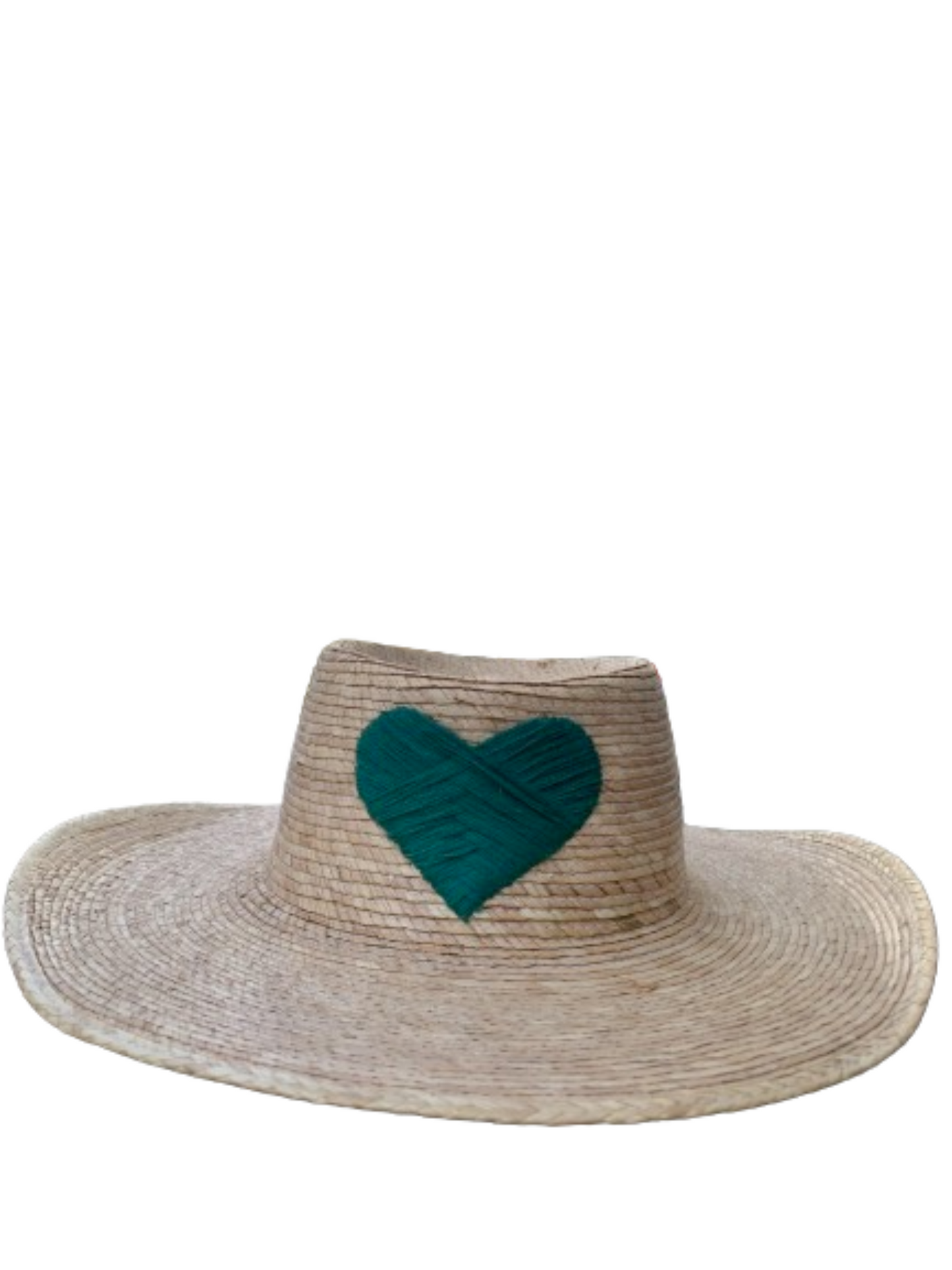 The Palma Boater with Embroidered Heart