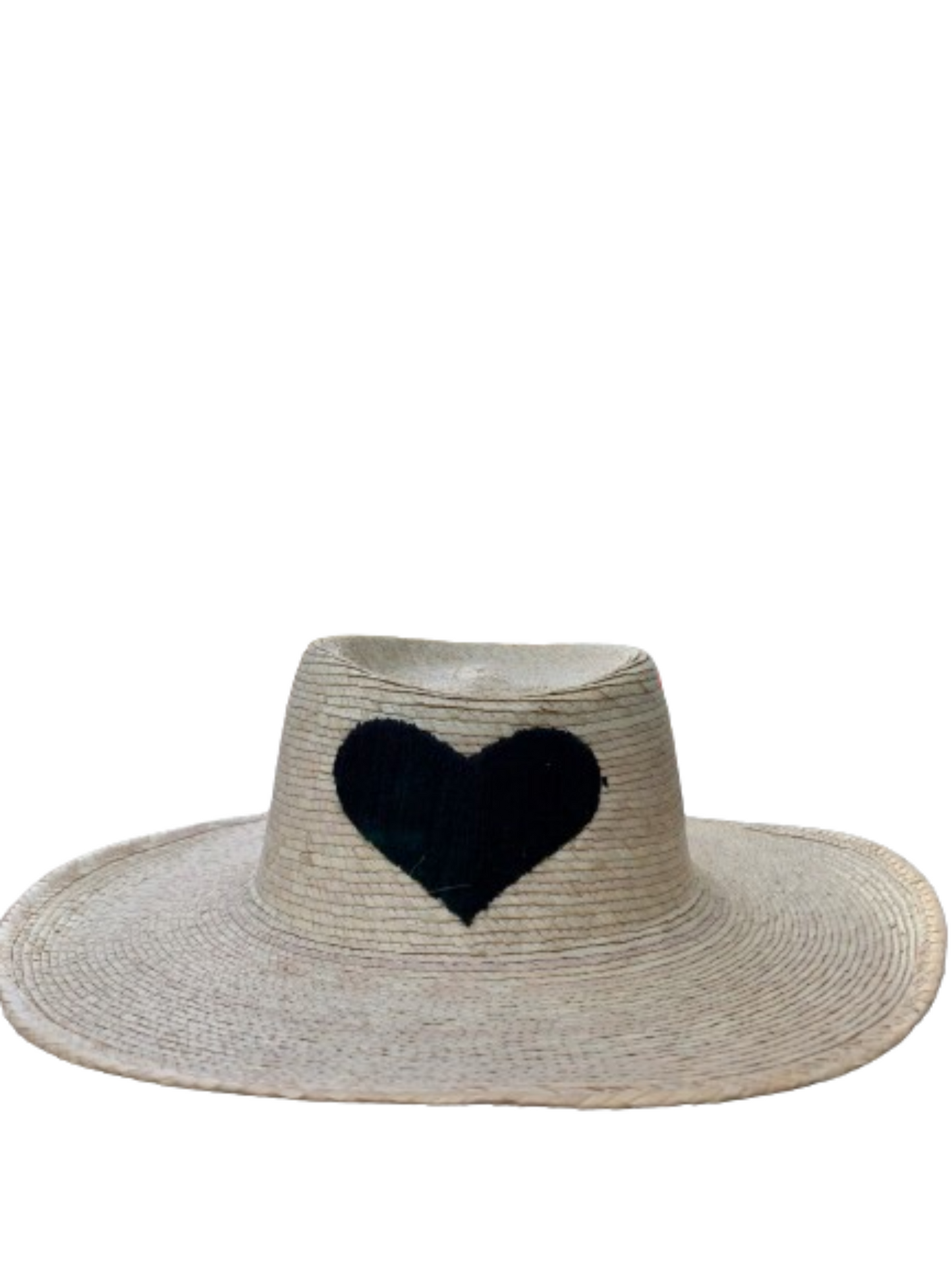 The Palma Boater with Embroidered Heart