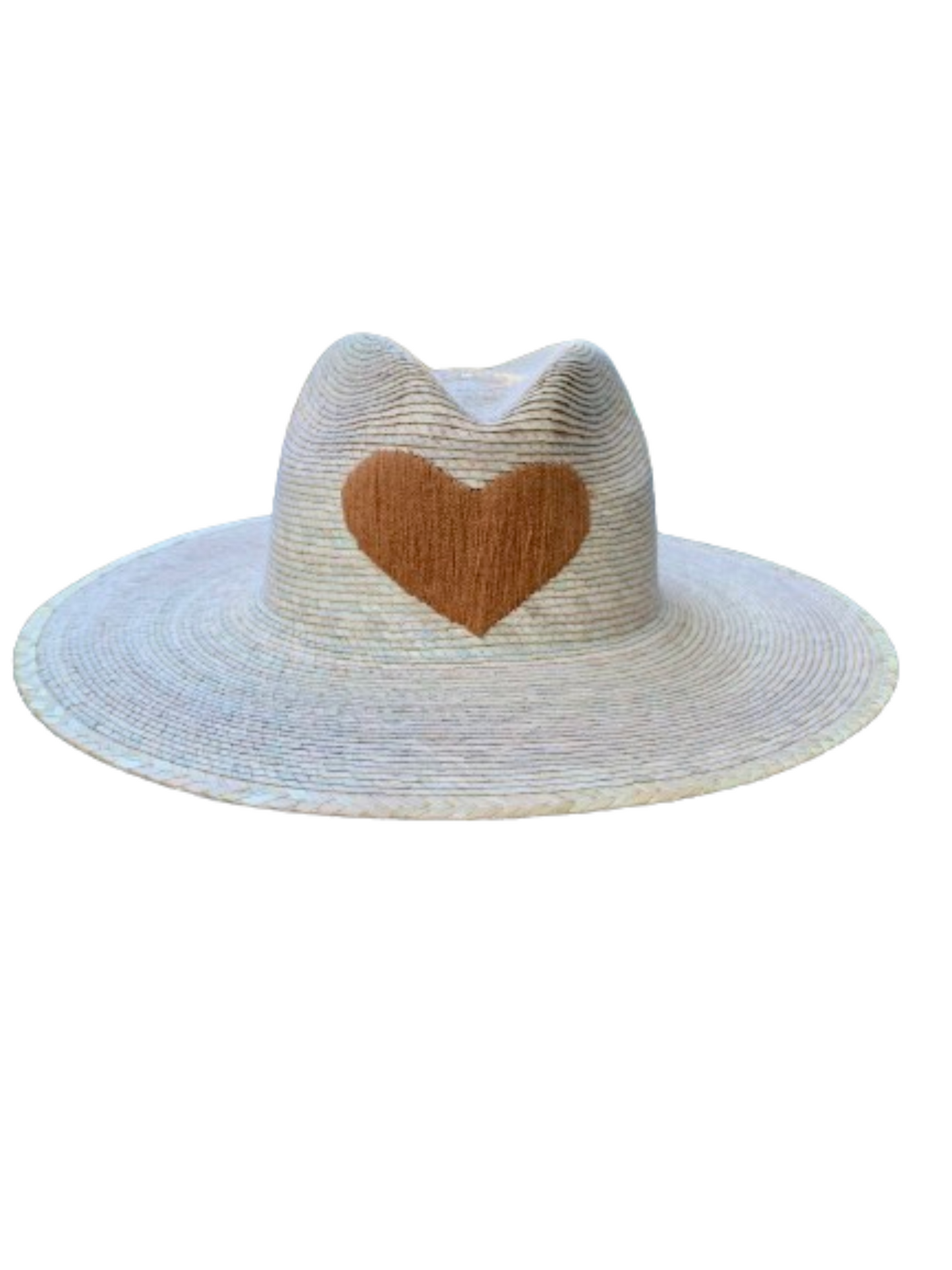 The Palma Fedora with Embroidered Heart