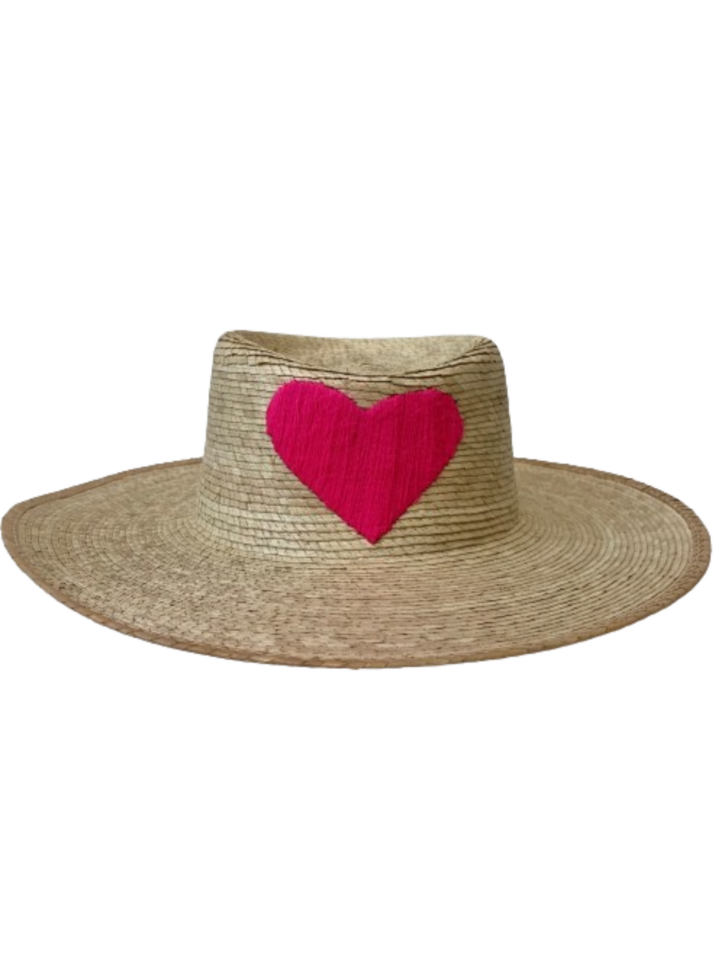 The Palma Boater with Embroidered Heart