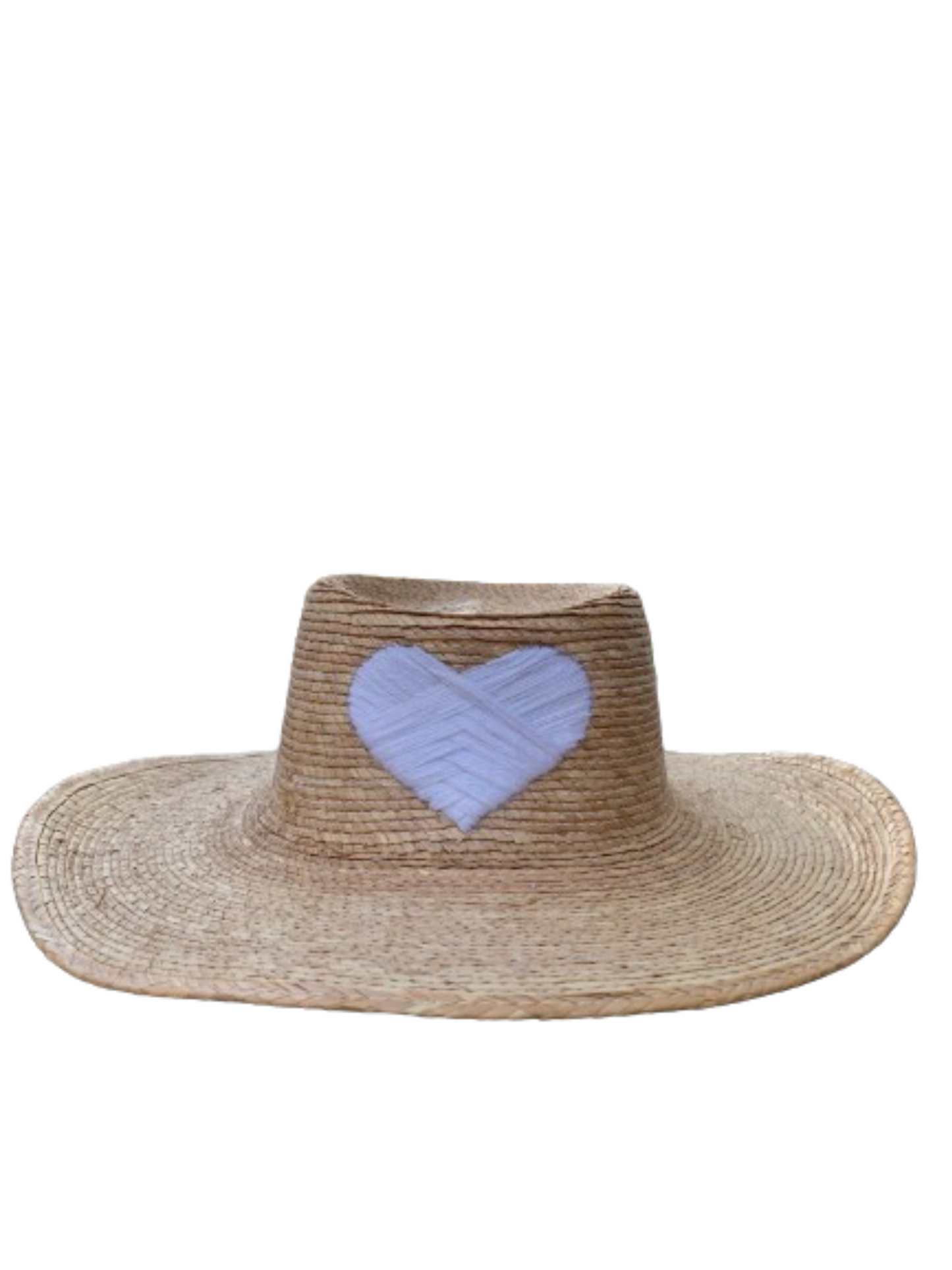 The Palma Boater with Embroidered Heart