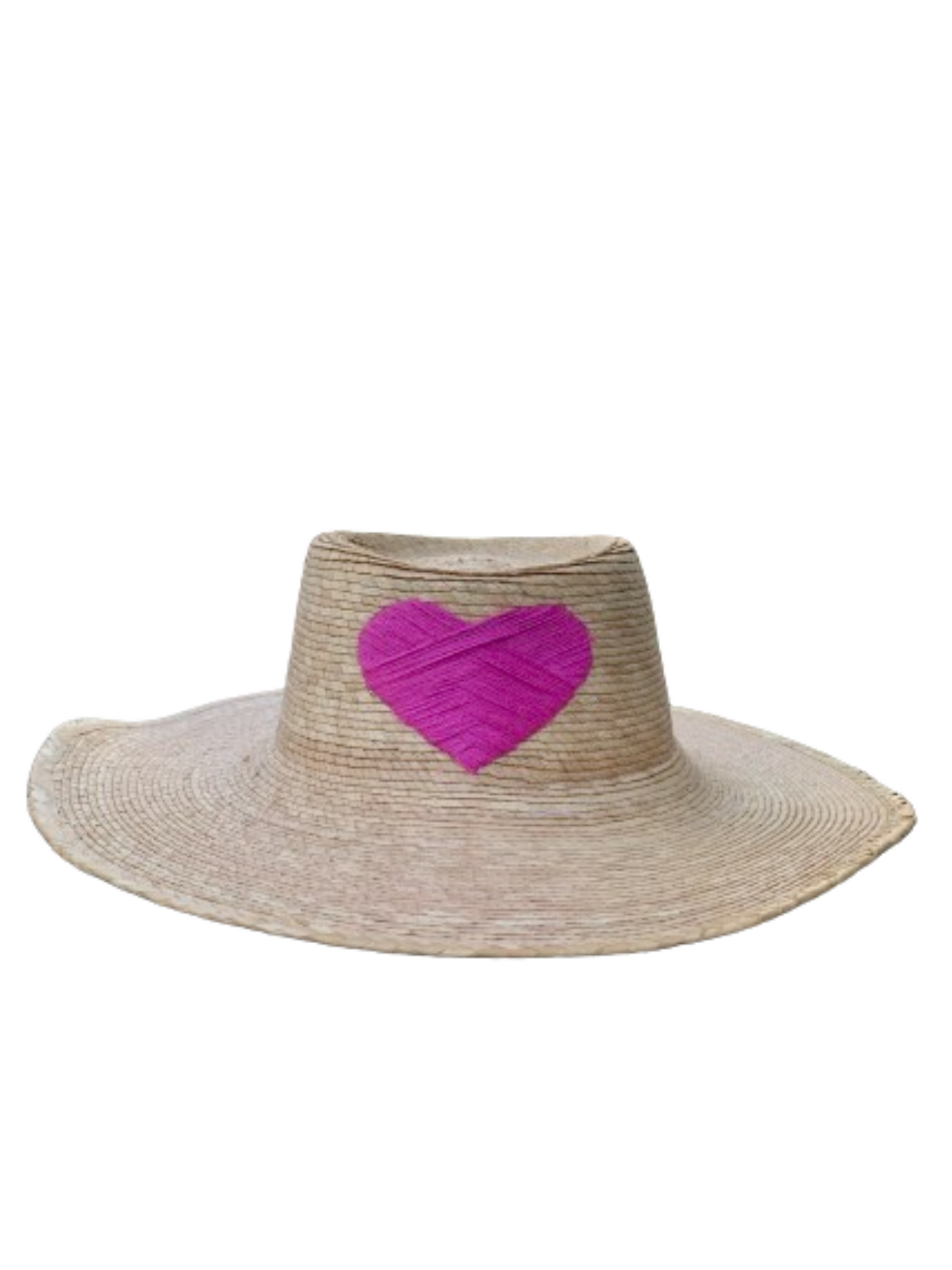 The Palma Boater with Embroidered Heart